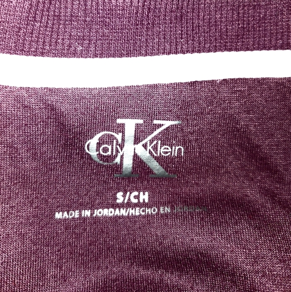Calvin Klein Burgundy Fleece Sweatshirt - Picture 4 of 4